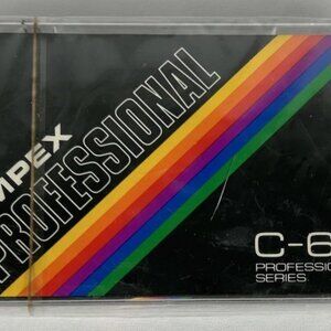 SEALED Ampex Professional Series Blank Audio Cassette C-60